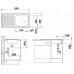 BLANCO set TOP EES drez nerez 860 x 435 mm + BRAVON batéria chróm