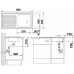 BLANCO set TOP EES drez nerez 860 x 435 mm + MIDA-S batéria chróm