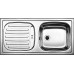 BLANCO set FLEX prírodný nerez 860 x 435 mm + BRAVON batéria chróm