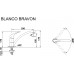BLANCO set Tipo 45 S Compact 3 1/2 nerez kartáčovaný 780 x 500 mm + BRAVON batéria chróm