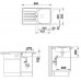 BLANCO set LANTOS 45 S nerez kartáčovaný s excentrom 860 x 500 mm + Daras batéria chróm