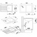 BLANCO set LIVIT 45 S Salto nerez kartáčovaný 860 x 500 mm + BRAVON batéria chróm