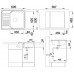 BLANCO set Tipo 45 S mini 3 1/2 nerez kartáčovaný 605 x 500 mm + BRAVON batéria chróm