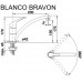 BLANCO set Tipo 45 S mini 3 1/2 nerez kartáčovaný 605 x 500 mm + BRAVON batéria chróm
