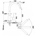 BLANCO set MAGNAT prírodný nerez 860 x 435 mm + MIDA batéria chróm