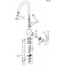 BLANCO set MAGNAT prírodný nerez 860 x 435 mm + MIDA batéria chróm