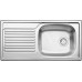 BLANCO set MAGNAT prírodný nerez 860 x 435 mm + MILA batéria chróm