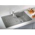 BLANCO Set drez Zia 45 S SILGRANIT hliniková metalíza + batéria Mida hliniková metalíza