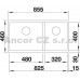 BLANCO Subline 480/320 U drez Silgranit ľavý bez tiahla aluminium 519486