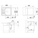 BLANCO set TIPO 45 S Mini nerez profilovaný 605 x 500 mm + BRAVON batéria chróm