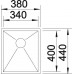BLANCO Zerox 340-IF/N drez nerezový , hodvábny lesk 517238