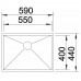BLANCO Zerox 550-IF/N drez nerezový , hodvábny lesk 517246