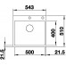 BLANCO SUBLINE 500 IF/A SteelFrame InFino Silgranit čierna bez tiahla 526000