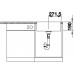 BLANCO SUBLINE 500 IF/A SteelFrame InFino Silgranit čierna bez tiahla 526000