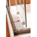 RAVAK BLIX BLCP4-90 sprchovací kút štvrťkruhový posuvný, white + transparent 3B270100Z1