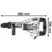 BOSCH GSH 11 VC Professional Sekacie kladivo s SDS-max + 2 × špiciak + 2 × plochý sekáč