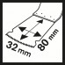 BOSCH BIM MAIZ 32 APB Wood and Metal Ponorný pílový list, 80 x 32 mm 2608662571