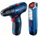 BOSCH GSR 120-LI Akumulátorový vŕtací skrutkovač, 12V 2x2.0Ah 06019G8004