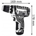 BOSCH GSR 10,8-2-LI Aku vŕtací skrutkovač 2x1,5Ah/12V 0601868107
