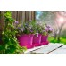 PLASTKON Kvetináč Campanula 34 cm hráškovo zelená