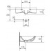 CERSANIT NANO 50 umývadlo symetrické, ľavé K19-004