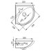 CERSANIT SIGMA 30 umývadielko rohové K11-0013