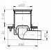 Podlahová vpusť bočná DN 50 (PVB50N-PR1) 100 x 100 mm s prírubou 411