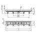 CHUDĚJ Lineárne plastový žľab DROPS 750 mm k stene s roštom DROPS, lesk CH-750D2