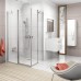 RAVAK CHROME CRV2-90 sprchové dvere,satin + Transparent 1QV70U00Z1