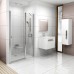 RAVAK CHROME CSD2-120 sprchové dvere, satin + Transparent 0QVGCU00Z1