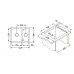 ALVEUS Cubo 20 drez Algranit, 620 x 500 mm, beige 1067416