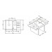 ALVEUS Cubo 40 drez Algranit, 780 x 500 mm, beige 1067421