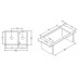 ALVEUS Cubo 50 drez Akgranit, beige 1067422