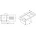 ALVEUS Cubo 70 drez Algranit, latte