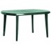 VÝPREDAJ CURVER ELISE stôl 137 x 90 x 73 cm, tmavo zelená 17180054 POŠKODENÉ