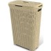 VÝPREDAJ CURVER Kôš na špinavú bielizeň RATTAN, 61,5x26,5x44,8 cm, 40 l, krémový POŠKODENÉ