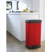 CURVER Odpadkový kôš Decobin Pedal, 73 x 39 x 29 cm, 50 l, červený, 02162-931