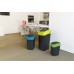 CURVER FLIP BIN 9L Odpadkový kôš 35 x 18,9 x 23,5 cm čierna/žltá 02170-E64
