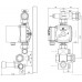 Danfoss FHM-C6 zmontovaný paralelný zmiešavač pre podlahové vykurovanie 088U0096