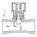 Danfoss USV-I univerzálny nastavovacie ventil, DN20, vonkajší závit 003Z2137