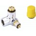 Danfoss RA-URX ventilové teleso chróm, pripojenie 2x R1 / 2 "013G4030