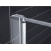 RONAL SLM6 Mobility rozdelené dvere pre stenu, 90cm, ľavé, alchr./CristPerly SLM6G09005044