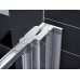 RONAL SLM6 Mobility rozdelené dvere pre stenu, 90cm, ľavé, alchr./CristPerly SLM6G09005044