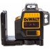 DeWALT DCE089LR Aku laserový kríž červený, s adaptérom na 4× AA baterii