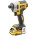 DeWALT Aku rázový uťahovač 18 V Tool Connect 1/4", 2 Ah DCF888D2B