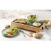 DOMO Bamboo Style Stolný elektrický gril Plancha (36x14cm/1000W) DO9270G