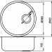 NOVASERVIS Kuchynský drez s prepadom, 435x165mm, nerez DR43