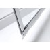POLYSAN VITRA LINE zástena bez držiaku osušky, štvorec 900x900mm, ľavá, číre sklo