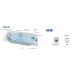 TEIKO Vaňa Tahiti rohová 150x150 cm - HTP systém ECO AIR V211150N04T05221