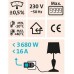 EXTOL LIGHT merač spotreby el. energie - wattmeter, kW, kWh, CO2 43900